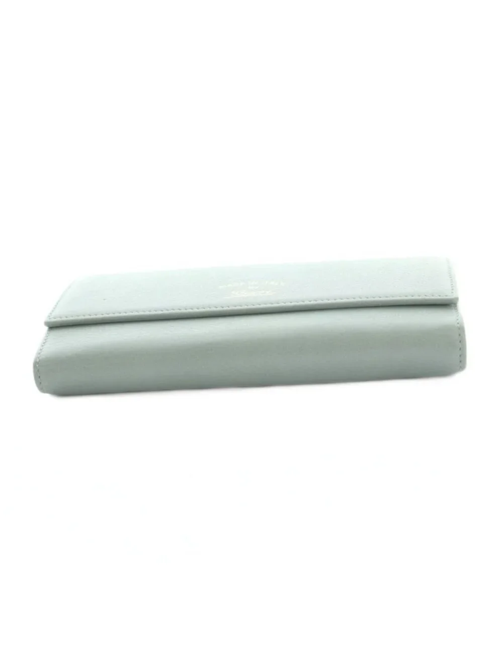 ★SOLD★ Gucci Flora Wallet Flap Coin Purse Light Blue - Picture 4 of 8
